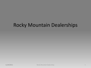 Rocky Mountain Dealerships