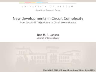 New developments in Circuit Complexity From Circuit-SAT Algorithms to Circuit Lower Bounds