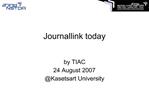 Journallink today