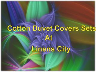Cotton Duvet Covers Sets at LinensCity