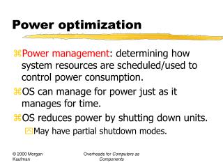 Power optimization