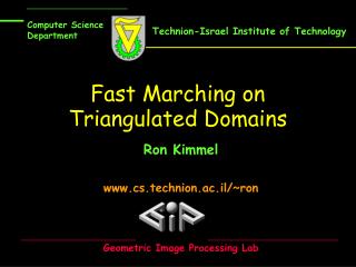 Fast Marching on Triangulated Domains