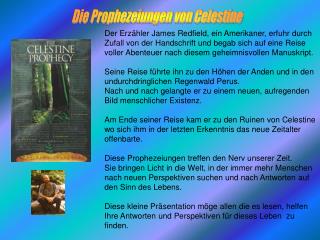 Die Prophezeiungen von Celestine