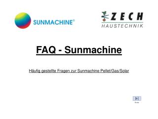 FAQ - Sunmachine