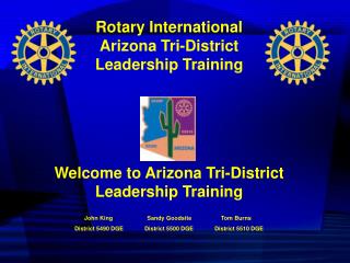 Rotary International Arizona Tri-District Leadership Training