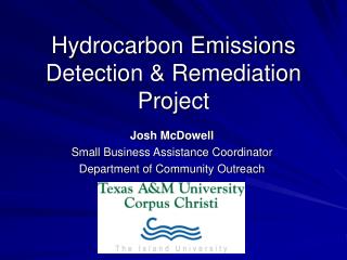 Hydrocarbon Emissions Detection &amp; Remediation Project