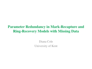 Parameter Redundancy in Mark-Recapture and Ring-Recovery Models with Missing Data
