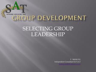 GROUP DEVELOPMENT