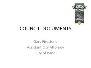 COUNCIL DOCUMENTS