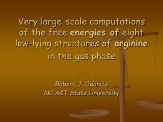 Robert J. Gdanitz NC A&amp;T State University