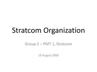 Stratcom Organization