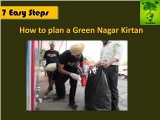 How to plan a Green Nagar Kirtan