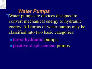 Water Pumps