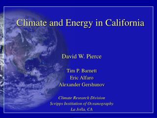 Climate and Energy in California