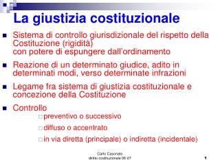 La giustizia costituzionale