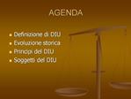 AGENDA