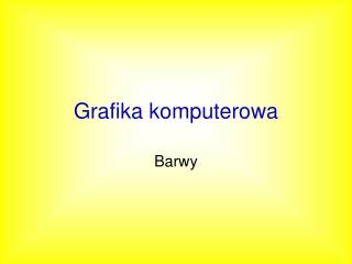 Grafika komputerowa