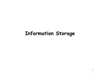 Information Storage