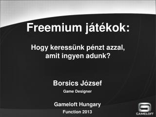 Freemium játékok: