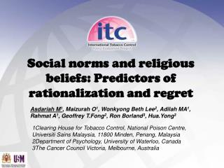 Social norms and religious beliefs: Predictors of rationalization and regret