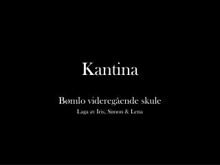 Kantina