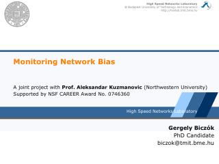 Monitoring Network Bias