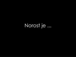 Norost je ...