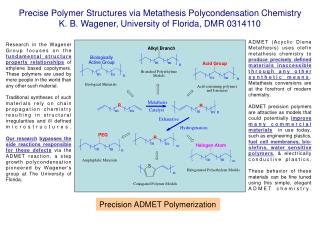 Precise Polymer Structures via Metathesis Polycondensation Chemistry
