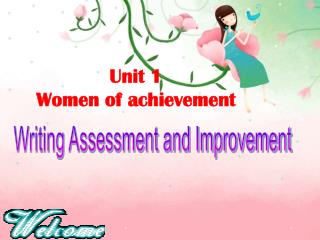 Unit 1 Women of achievement