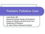 Pediatric Palliative Care