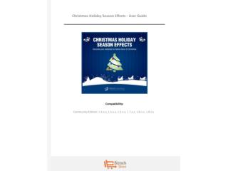 Christmas Holiday Season Effects - User Guide