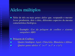 Alelos múltiplos