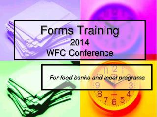 Forms Training 2014 WFC Conference
