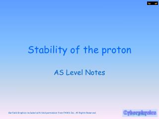 Stability of the proton