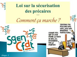 Loi sur la sécurisation des précaires -----