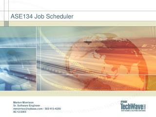 ASE134 Job Scheduler