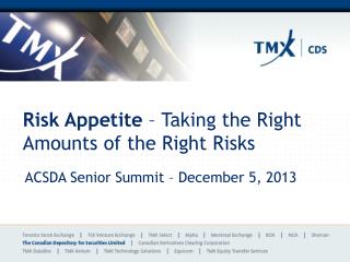 Risk Appetite – Taking the Right Amounts of the Right Risks