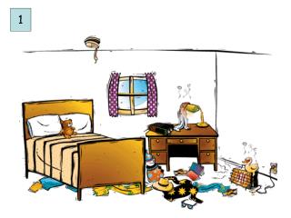 Picture Description – Tamara Rukis Topic: Bedroom Objectives and Enabling Skills :