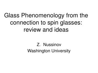 Glass Phenomenology from the connection to spin glasses: review and ideas
