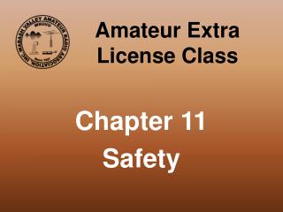 Amateur Extra License Class