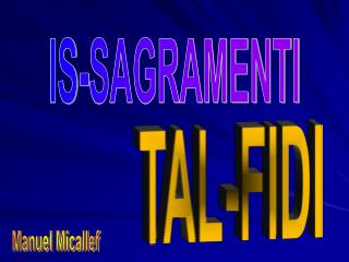 IS-SAGRAMENTI