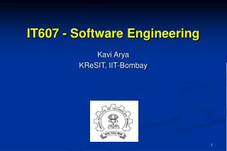 IT607 - Software Engineering