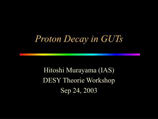 Proton Decay in GUTs