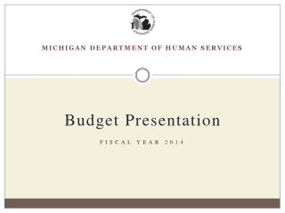 Budget P resentation