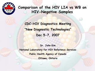 Comparison of the HIV LIA vs WB on HIV-Negative Samples