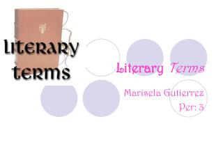 Literary Terms