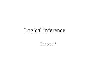 Logical inference