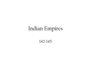 Indian Empires