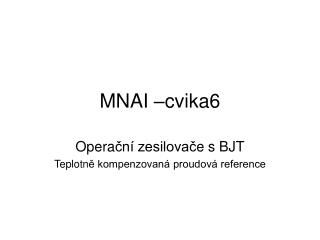 MNAI –cvika6