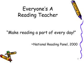 Everyone’s A Reading Teacher